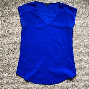 Royal Blue Express Short Sleeve Blouse